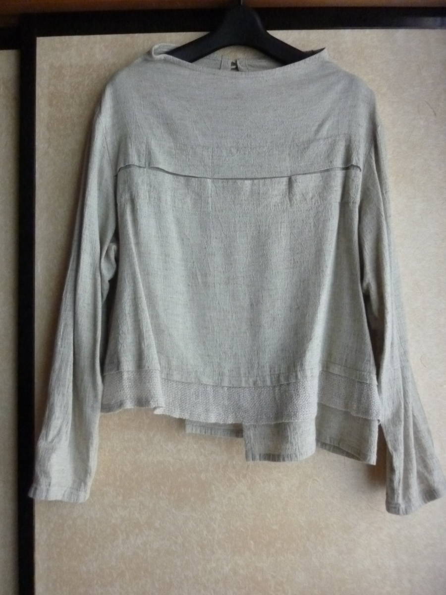 センソユニコ慈雨：皺化工カットソー　40美品