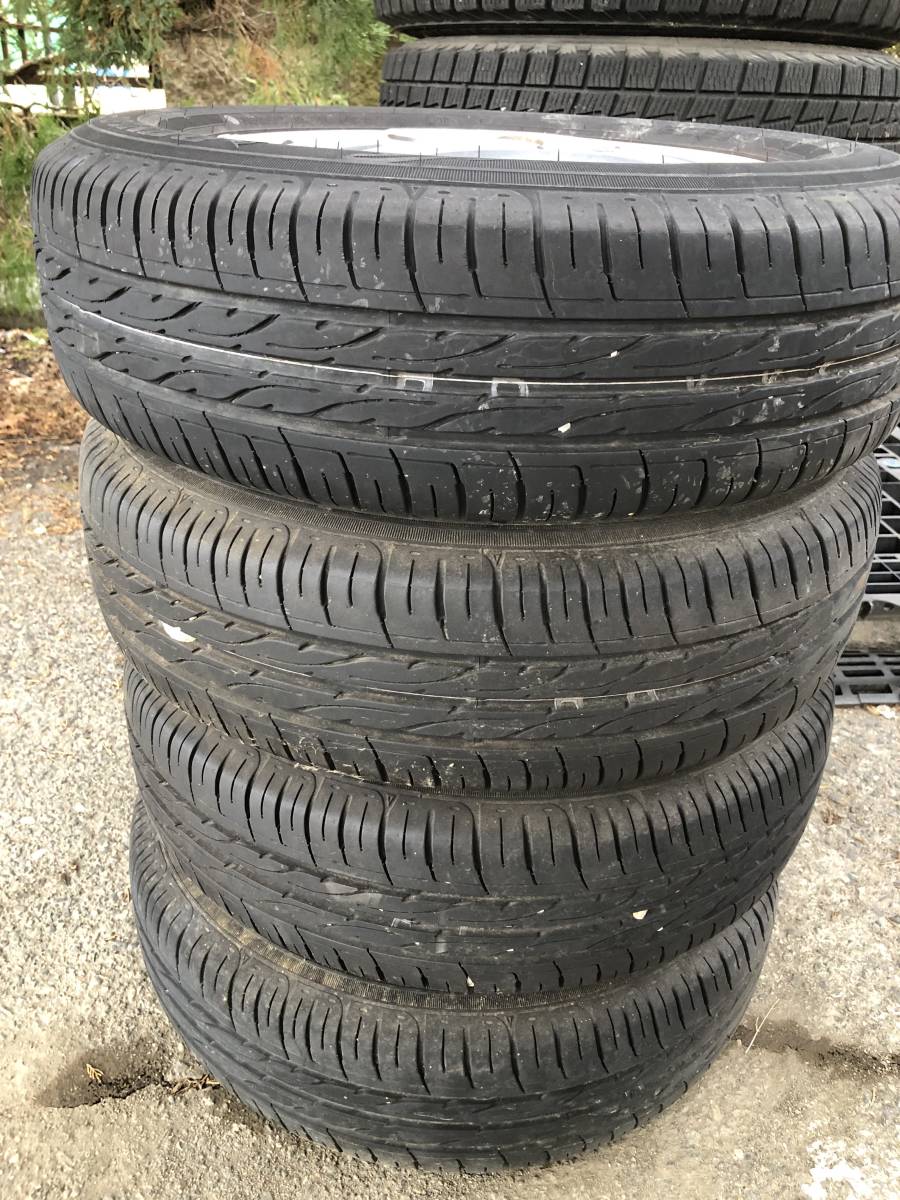  ダンロップ 年式不明 ノーマルタイヤ 165/70R13 バリ山 ダイハツ純正ホイール付き 4本セット(ラジアルタイヤ)｜売買されたオークション情報、yahooの商品情報をアーカイブ公開 - オークファン 4穴