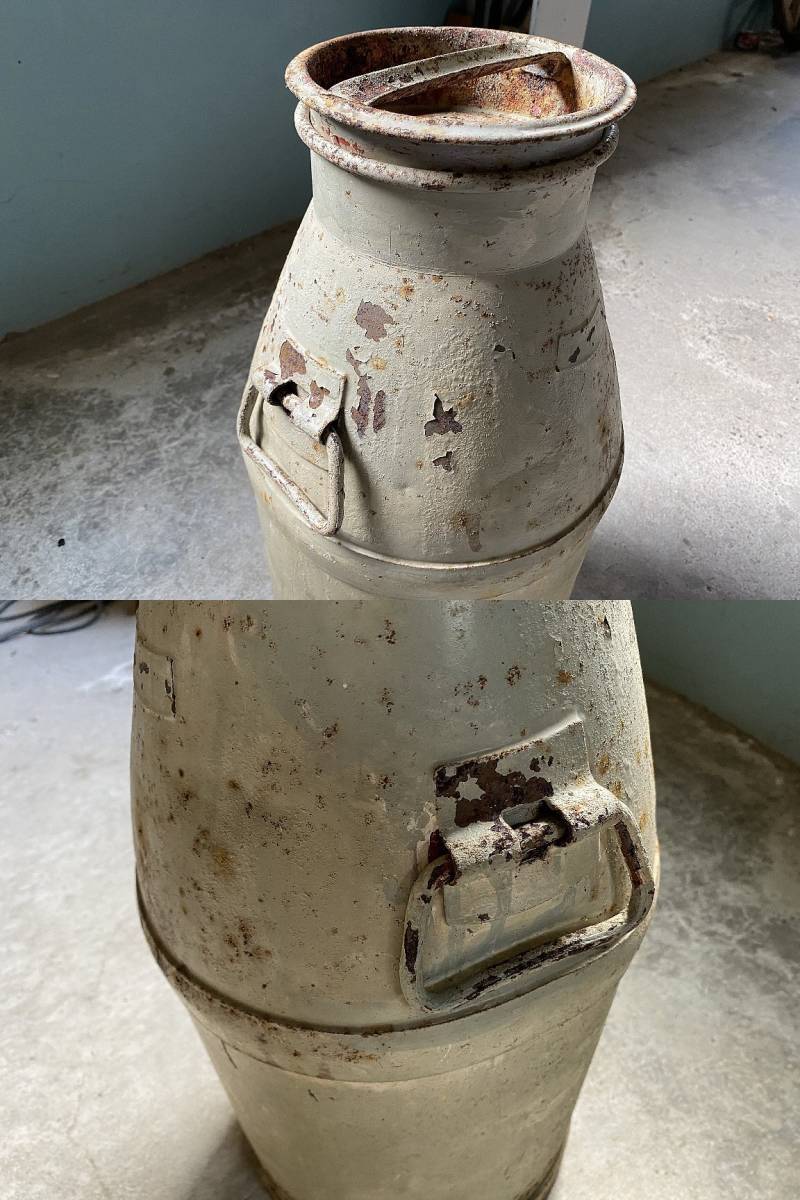 ミルク缶アンティーク ミルク缶 アンティーク 牛乳缶 オブジェ