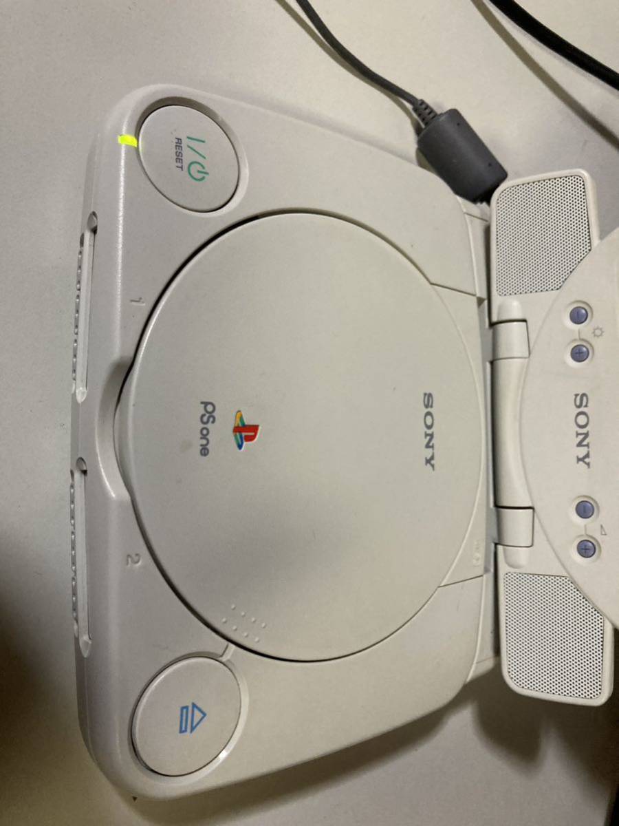 ゲーム起動コントローラー操作確認済み PS one 本体一式 SCPH-100 + 