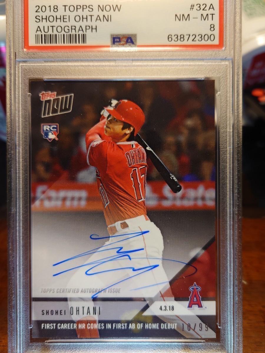2018 TOPPS NOW. Shohei Ohtani（大谷翔平）ルーキー 直筆サインカード 