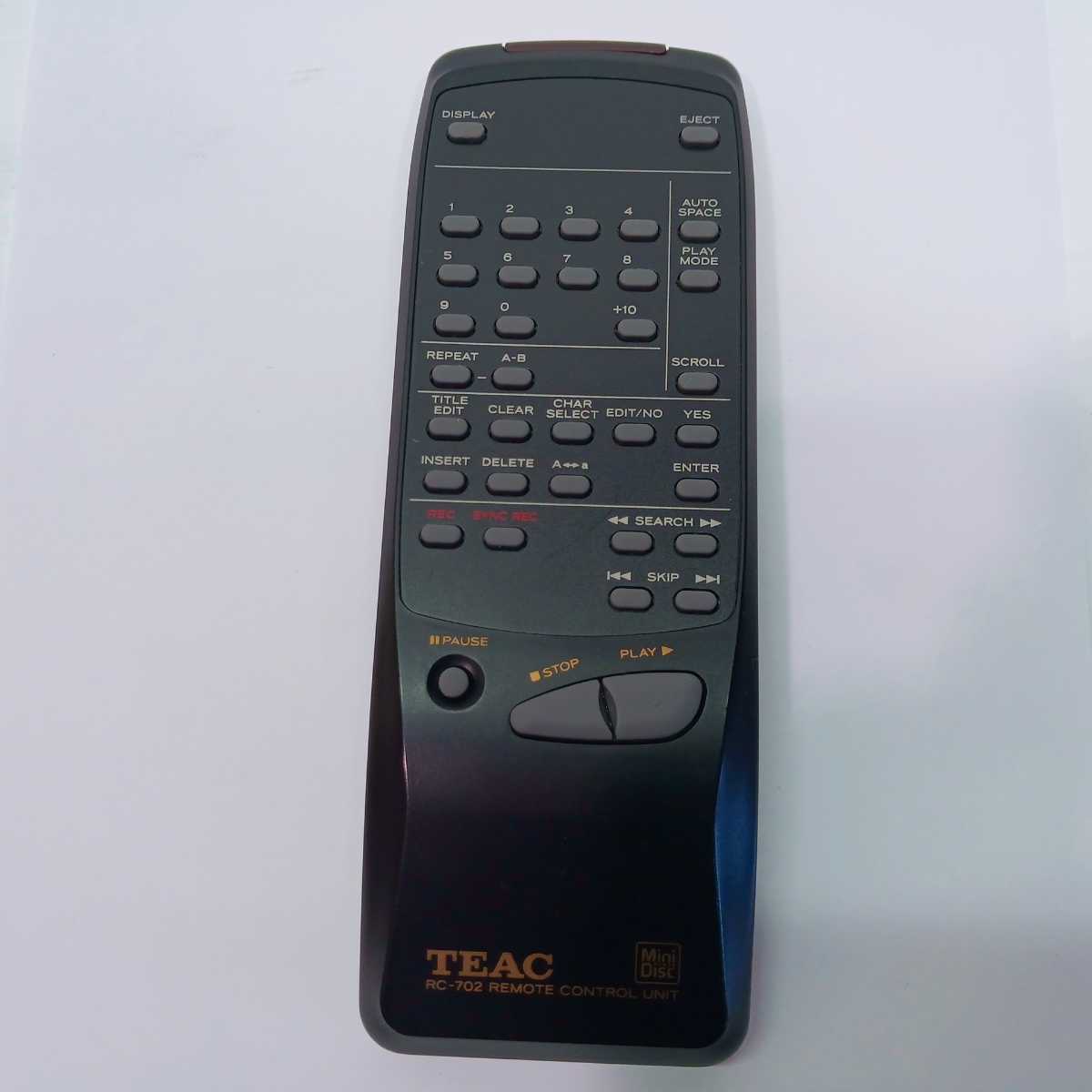 TEAC RC-702 リモコン MD-5 MD-5mkII ティアック 【公式通販】