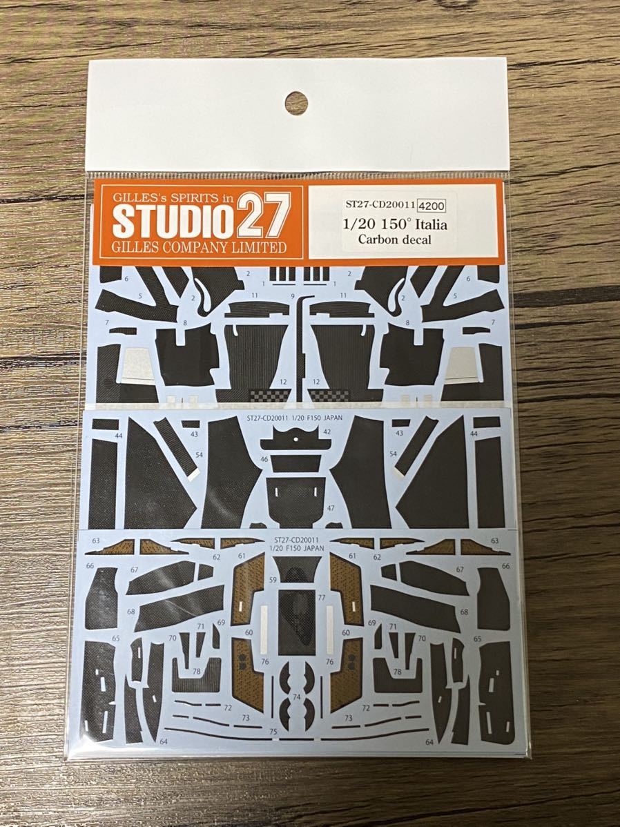 STUDIO27 1/20 フェラーリ F150 Italia カーボンデカール　フジミ対応　スタジオ27