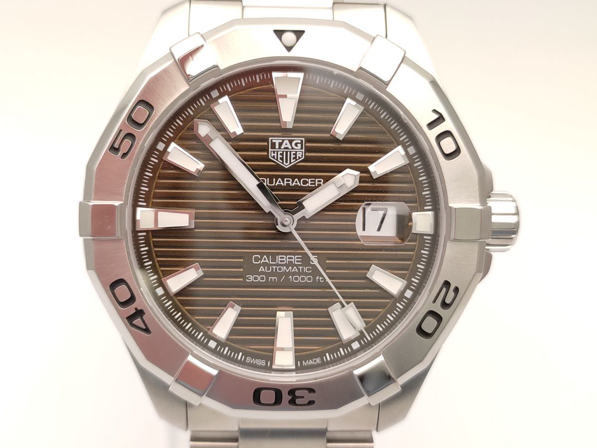 【美品】TAG HEUER タグ・ホイヤー アクアレーサー キャリバー5 WAY2018.BA0927 自動巻き 箱・ギャランティーカード付属 ◆3102/掛川店