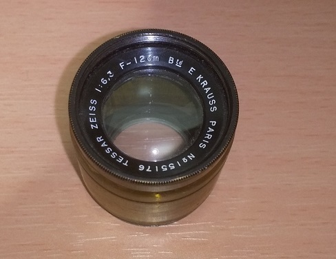 Objectif et obturateur zeiss krauss pour chambre