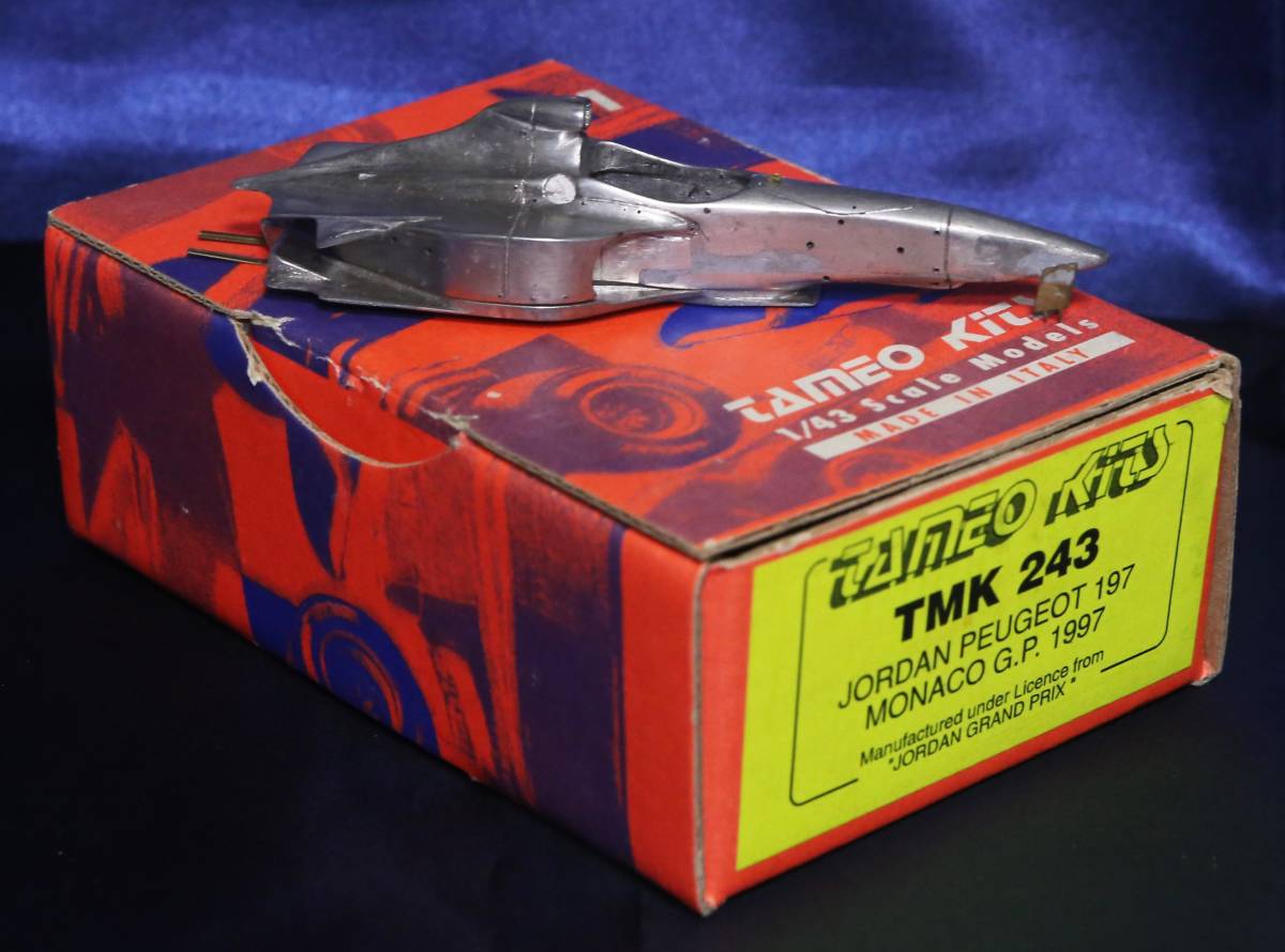 ■TAMEO JORDAN PEUGEOT 197 MONACO GP 1997 1/43 メタルキット TMK243 製作中 破損・不足パーツ有 部品取り タメオ ジョーダン