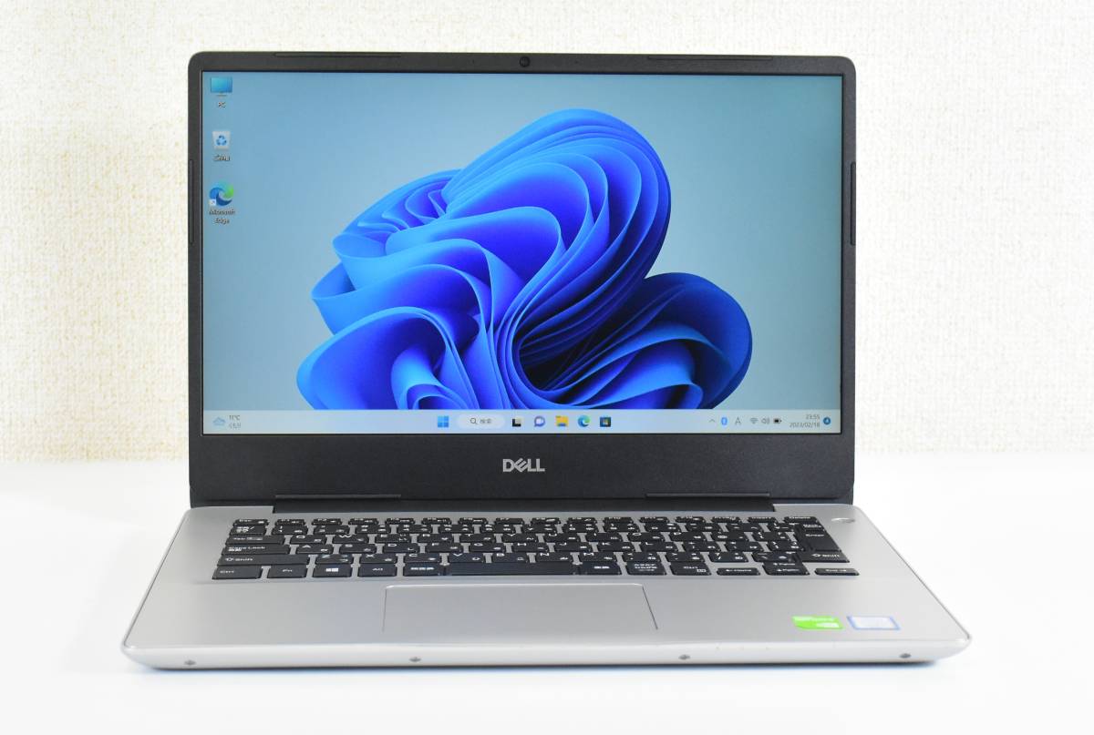 DELL Inspiron 5480/Core i7-8565U/メモリ16GB/NVMe SSD 256G + HDD 1TB/カメラ/14インチ/高解像度1920x1080/NVIDIA MX150/Windows 11/K328