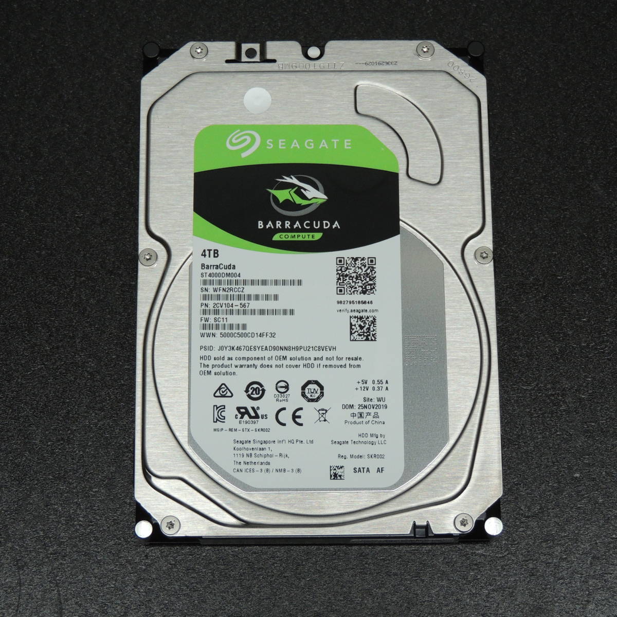  検品済み SEAGATE 4TB HDD ST4000DM004 使用9123時間 管理:r-83(2TB～)｜売買されたオークション情報、yahooの商品情報をアーカイブ公開 - オークファン 3.5 SerialATA