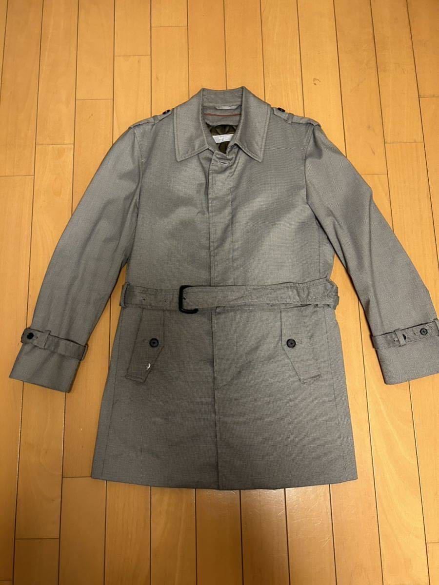 ミツミネ購入　グレーチェック　ライナー付きステンカラーコートLL バーバリー　ユナイテッドアローズ　アクアスキュータム