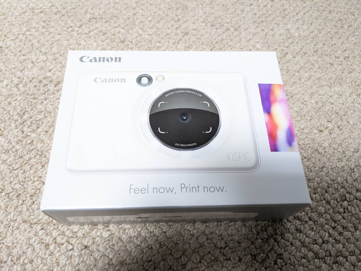 ★☆新品☆送料無料☆ミニフォトプリンター iNSPiC ZV-123-PW （パールホワイト） Canon　インスタントカメラ☆★