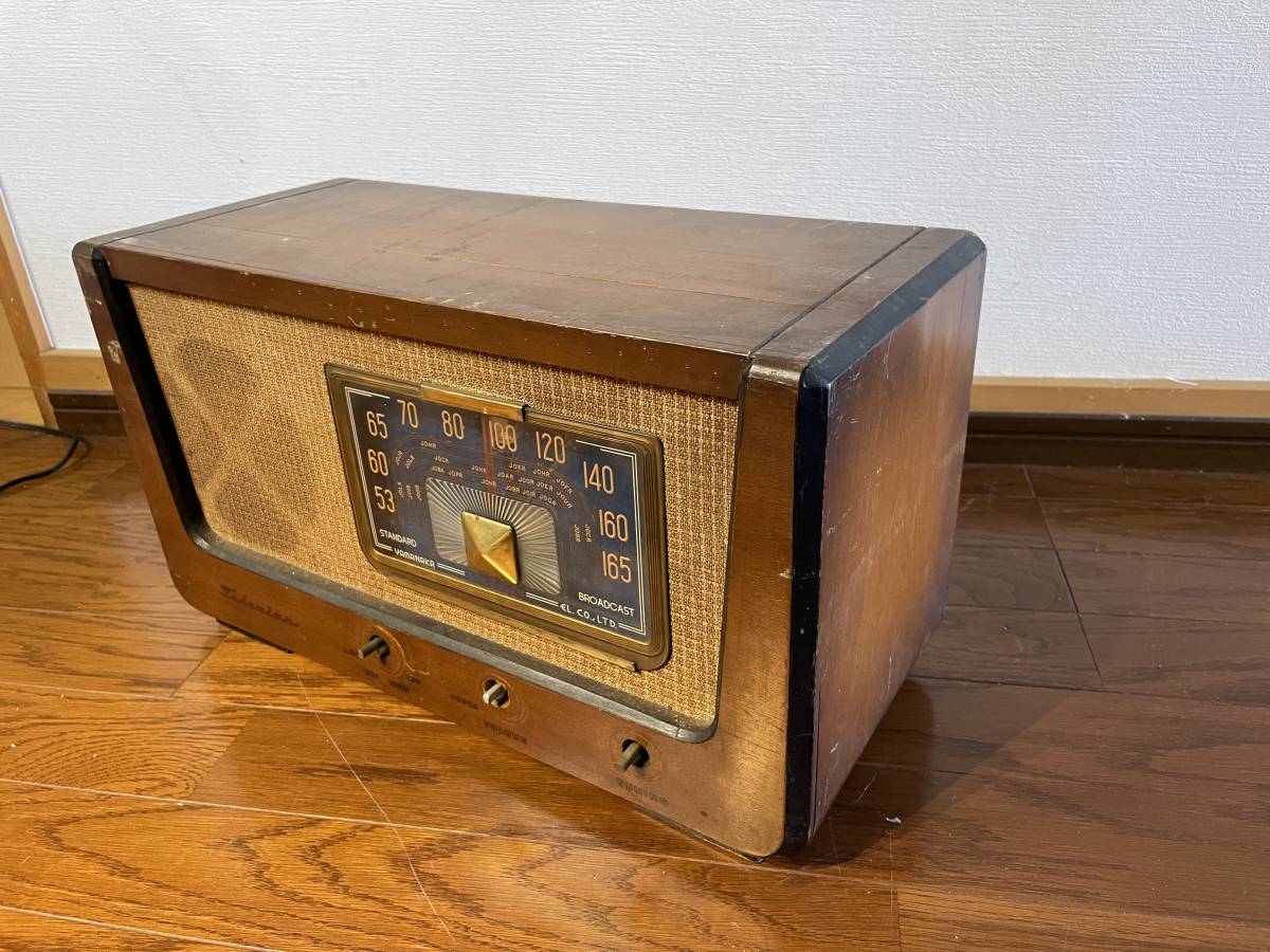 アンティーク 真空管ラジオ山中電気テレビアンの修理 ラジオ 大正 