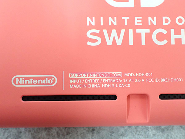 人気【中古 訳あり】海外版 Nintendo Switch Lite コーラル HDH-S-UXA