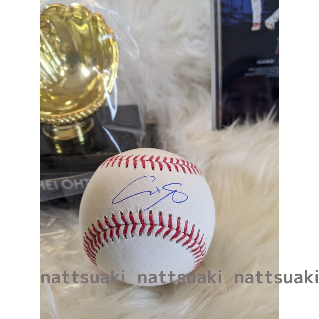 大谷翔平直筆サインボール＆2022年MLBオールスターゲーム出場記念 公式