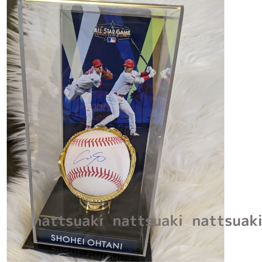 大谷翔平直筆サインボール＆2022年MLBオールスターゲーム出場記念 公式