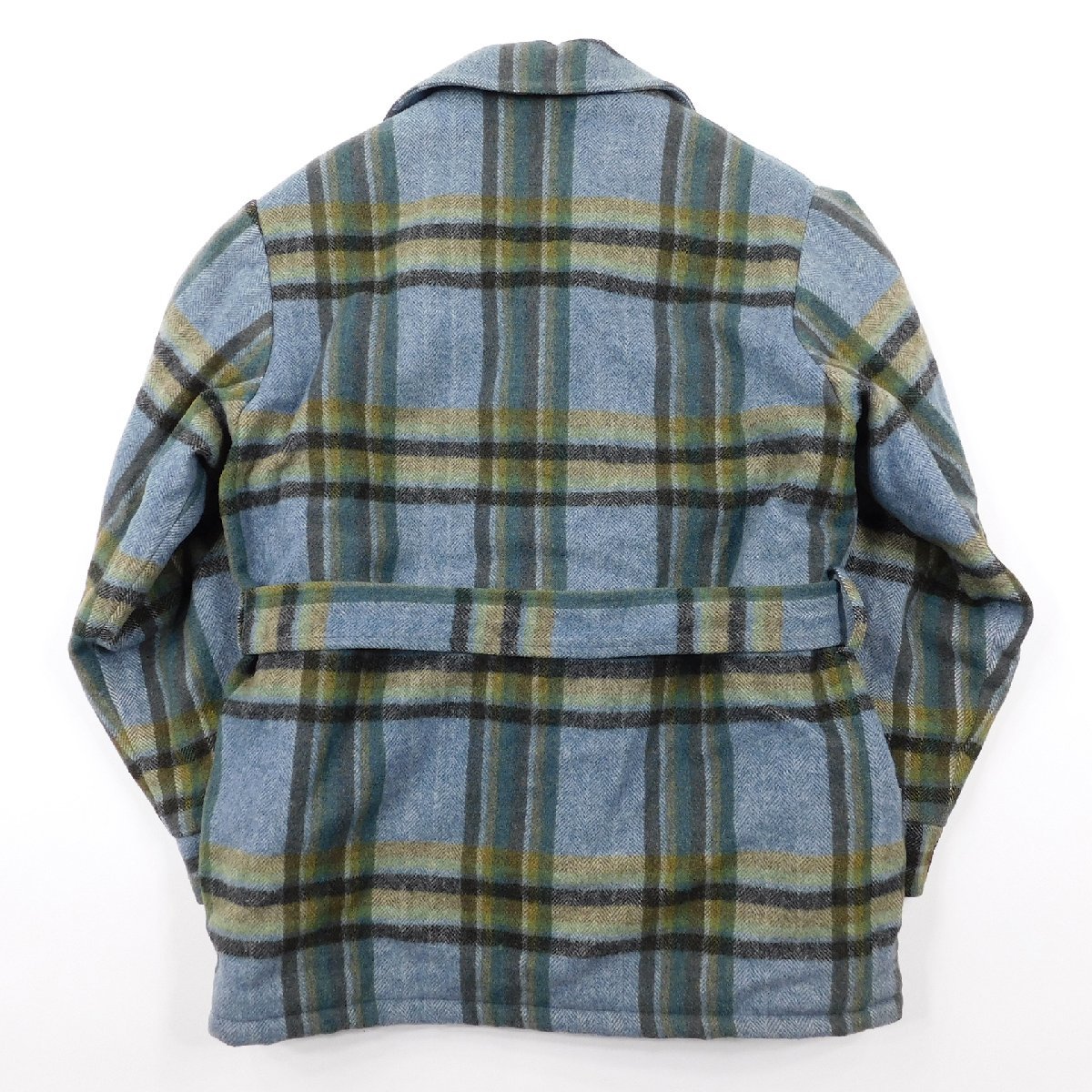 希少 80s マクレガー 裏ボア ランチ コート L チェック柄 ブラウン