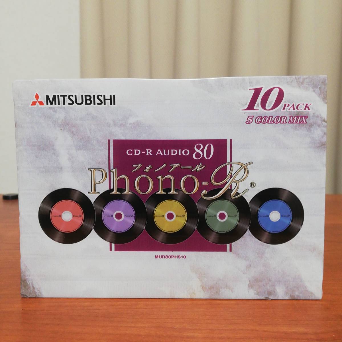 三菱 Phono-R(フォノアール) 録音用CD-R 80分×10枚 8個セット 三菱 Phono-R(フォノアール) 録音用CD-R 80分×10枚 8個セット