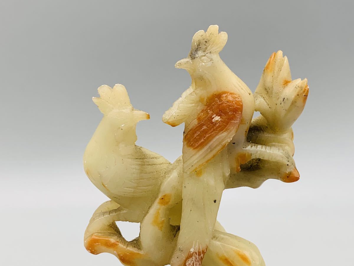 虎 老虎 トラ 獅子 鳥 まとめ5点 碧玉 翡翠 玉石 天然石 寿山石 彫像 