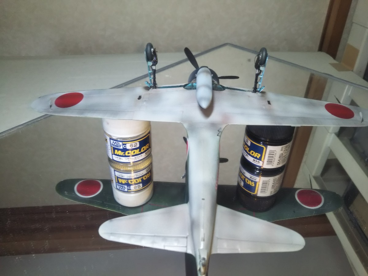 タミヤ1/48完成品 日本海軍零式艦上戦闘機21型 第253航空隊所属〝撃墜
