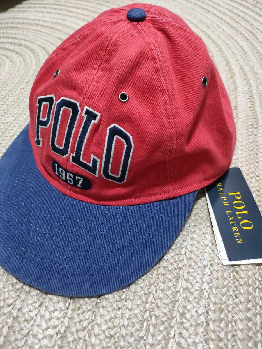 新品 定価12100 POLO Ralph Lauren キャップ レッド 赤×紺 ポロ ラルフ