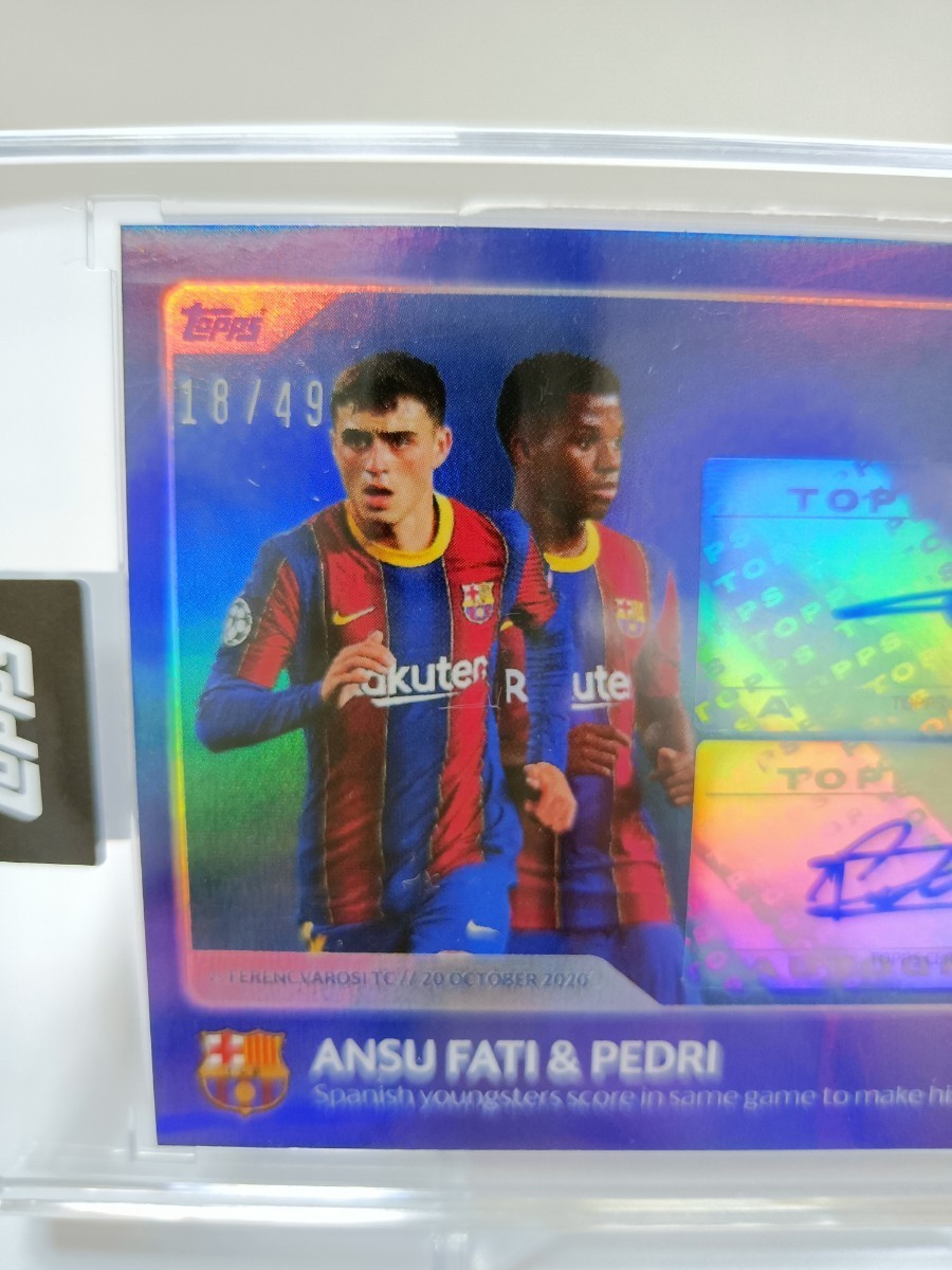 49枚限定☆ペドリ&ファティ☆直筆サインカード☆2021 Topps UEFA 30