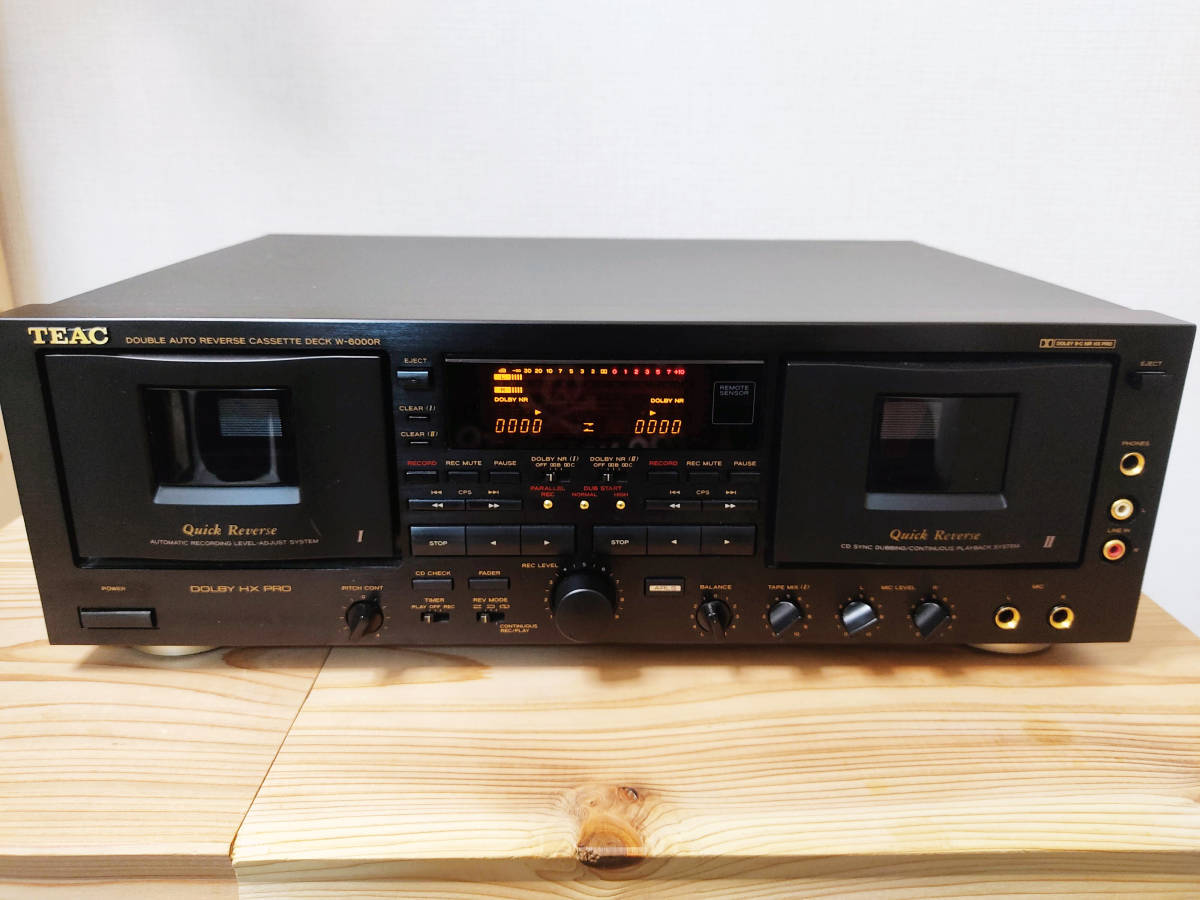 ☆通電、録音再生OK☆TEAC ティアック W-6000R ステレオカセットデッキ