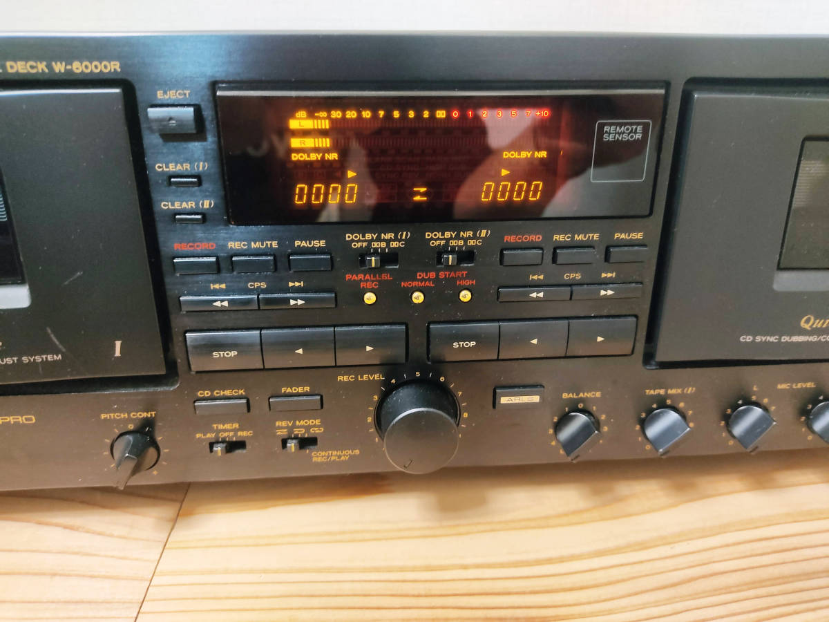☆通電、録音再生OK☆TEAC ティアック W-6000R ステレオカセットデッキ