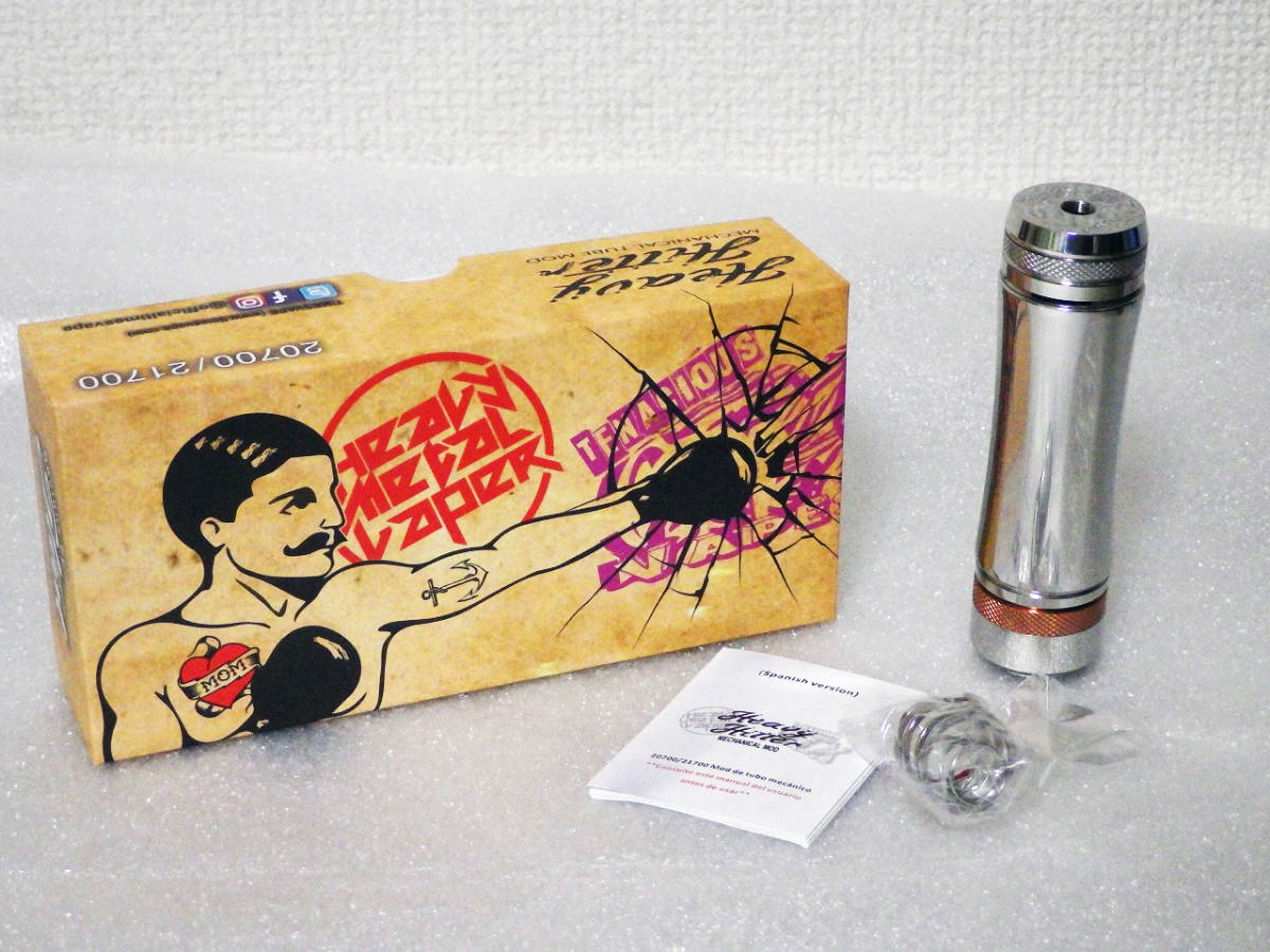 ☆美品 メカチューブ Timesvape heavy hitter 316 Mech Mod SS 