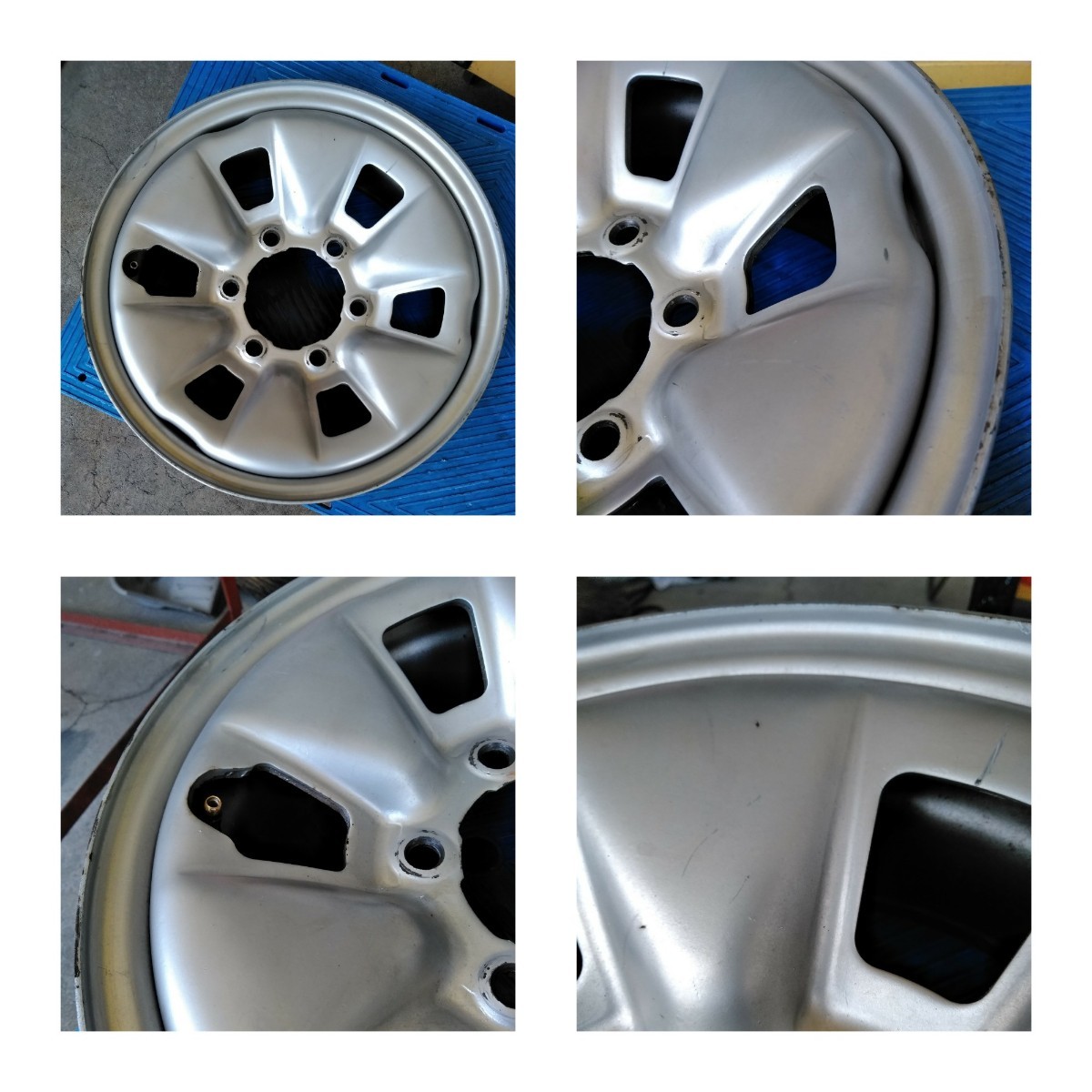 トヨタ純正 スチールホイール 15×6J PCD139.7 6穴 ハブ径106mm 100系 