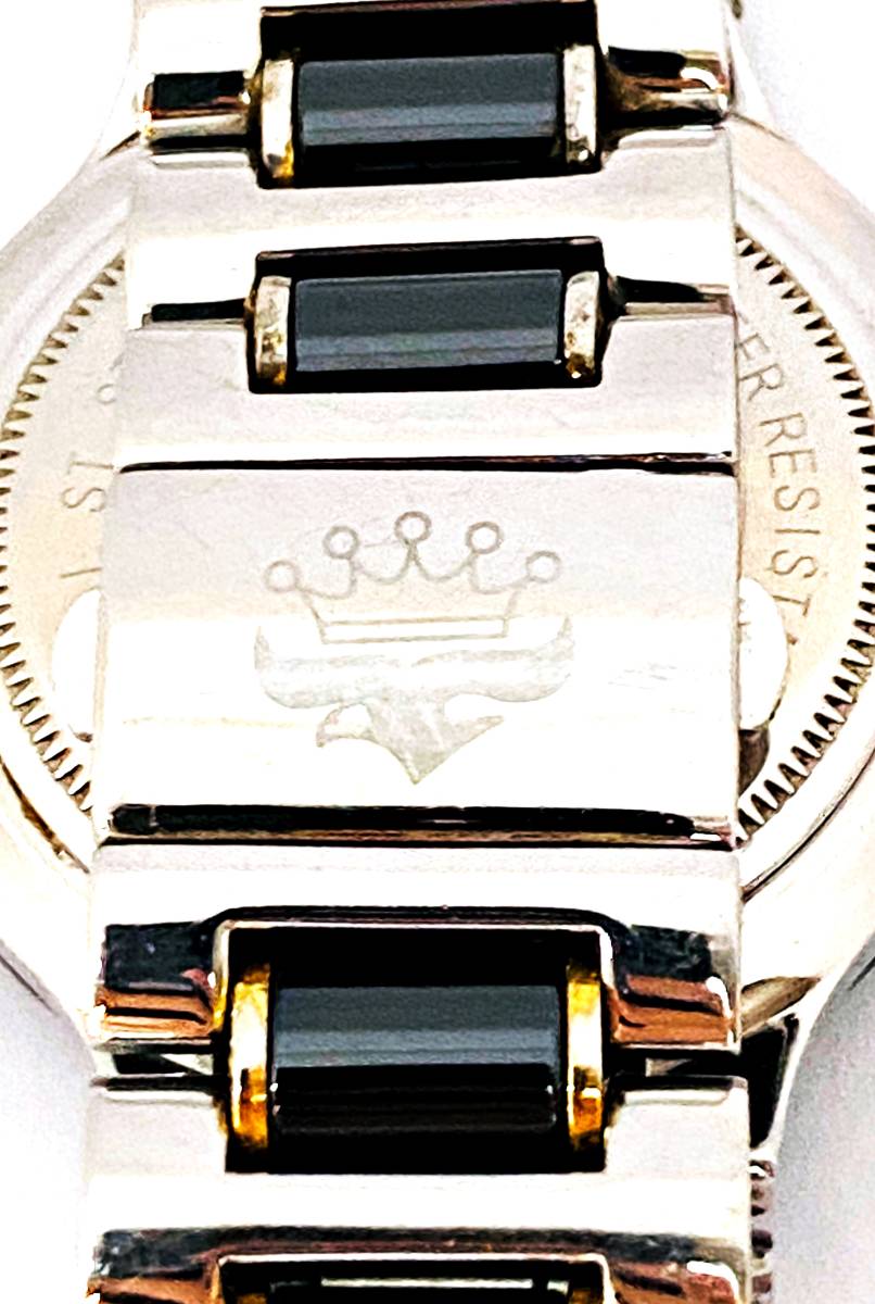 ■J.HARRISON ジョン・ハリソン 腕時計 3針 クオーツ ダイヤモンド 18K PURE RUZ CCM-001C 可動品_7