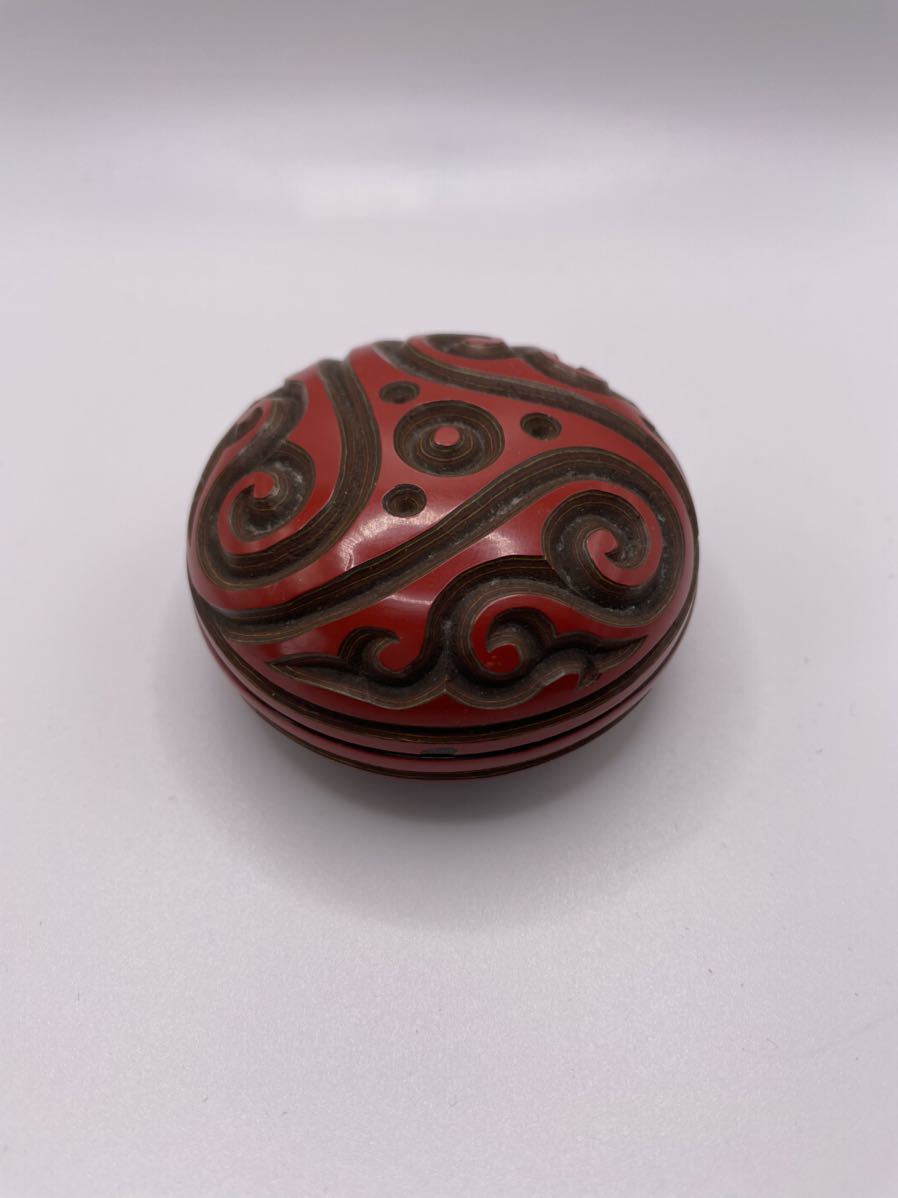 2497 唐物 時代堆朱香合 時代物 2497 唐物 時代堆朱香合 時代物 Yahoo