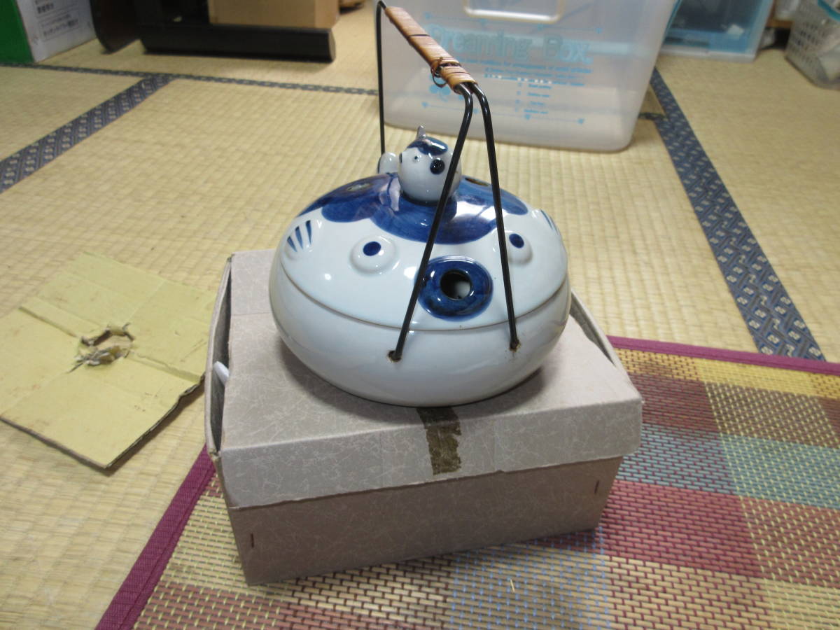 R50306 断捨離 処分 昭和レトロ ふぐ 河豚 蚊取り線香/台/容器/置き 