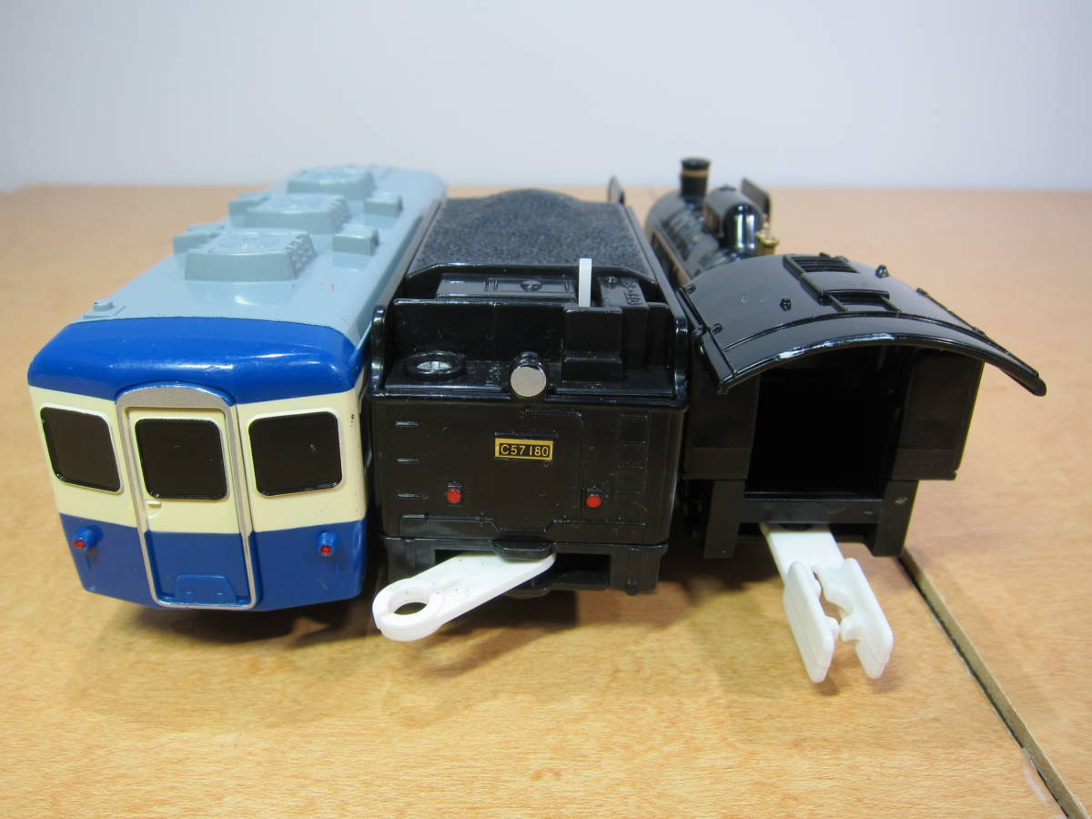 ☆プラレール SLばんえつ物語号・C57-180号機+客車 2両編成 中古品