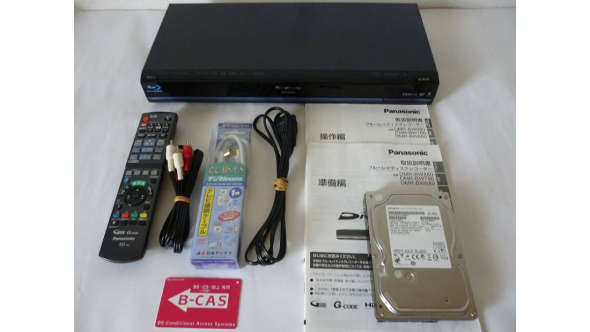 ♪♪500GB⇒2TB HDD換装済 Panasonic DIGA DMR-BW680 （動作品）'10年