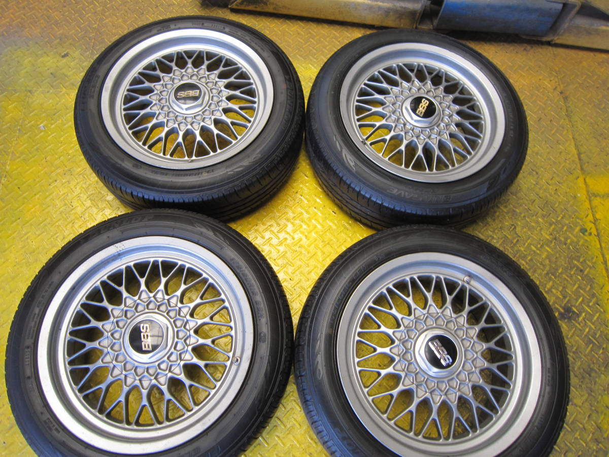 BBS RG 041 16-6.5J 4H PCD100 ダンロップ175/60R16 4本セット 