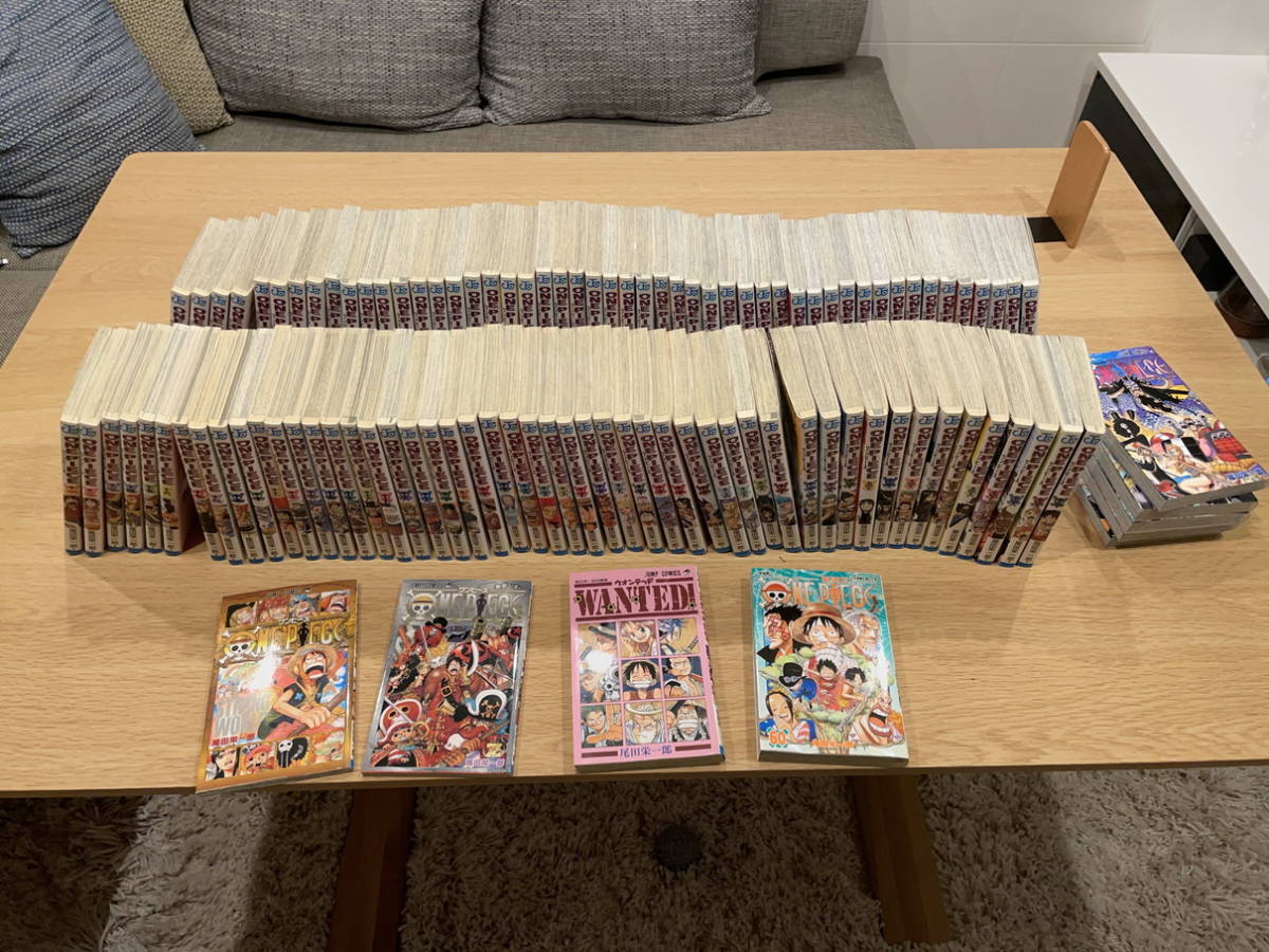 ワンピース1巻～105巻＋0巻＋千巻＋ウォンテッド＋中国版60巻＋ご当地 