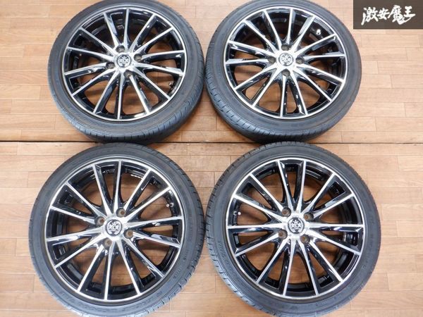 レアマイスター ソライア V7 ホイール 16インチ 5J +45 PCD100 4穴 165/50R16 タイヤ付 コンパクトカー 軽カーなどに ★ 棚1H22