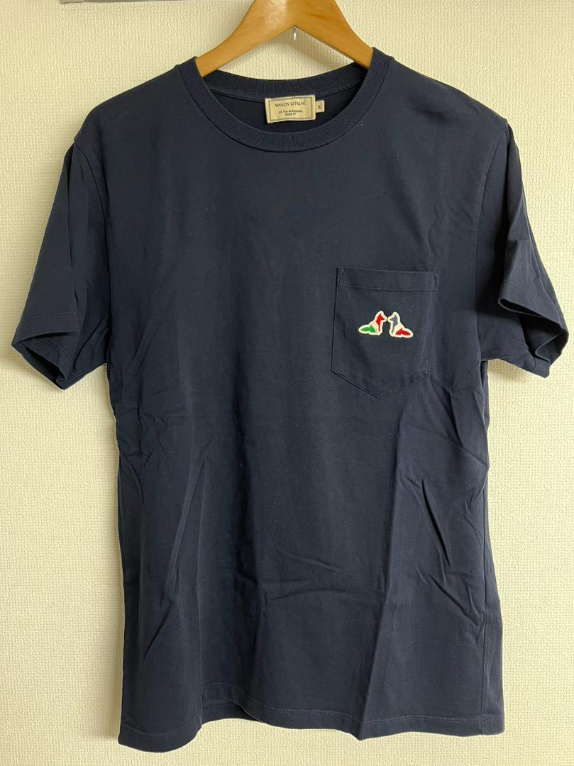 美品 MAISON KITSUNE 限定 フォックス パッチ Tシャツ MAISON 