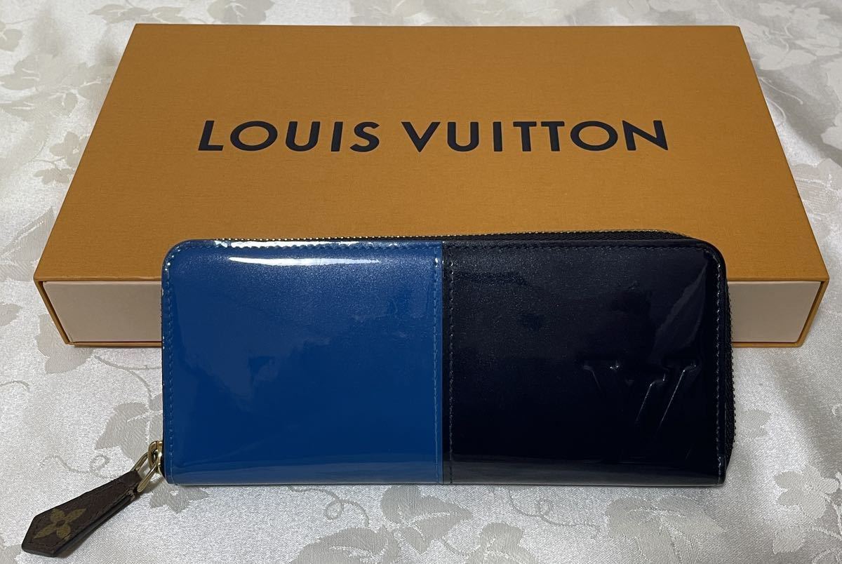 美品！☆LOUIS VUITTON☆ ルイ・ヴィトン ポルトフォイユ・ミロワール　ラウンド長財布　ヴェルニ