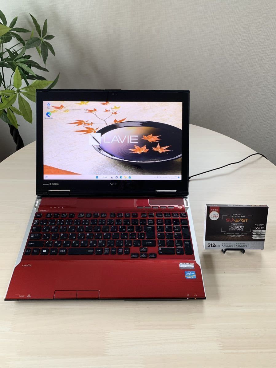 新品SSD512GB 新品メモリ16GB Core i7 LL750/L 最新 Windows11