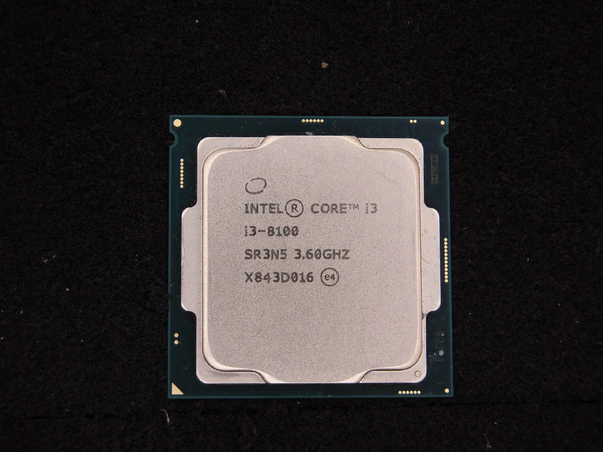 Core Intel i3-8100 CPU i3 3.60GHz Processor 3.60 LGA1151 INTEL 