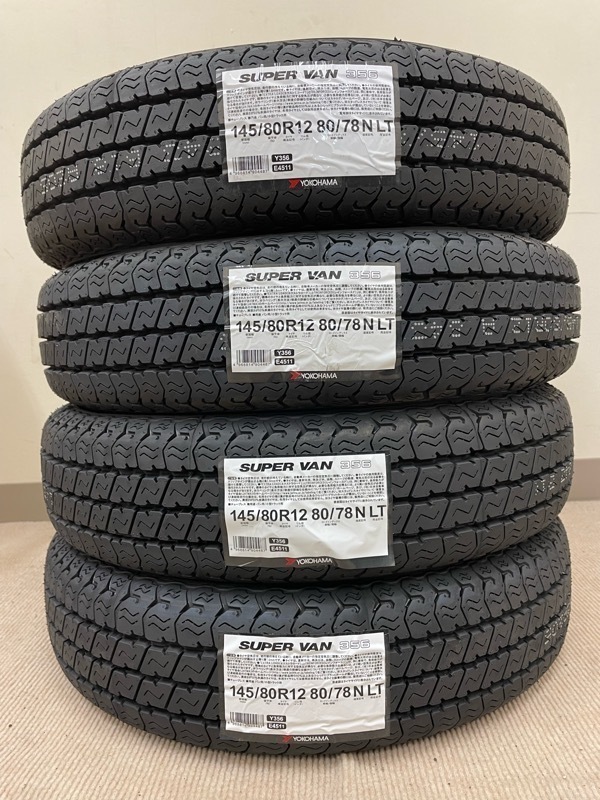 12990円〜【送料無料】在庫有 新品夏タイヤ4本 145/80R12 ヨコハマ
