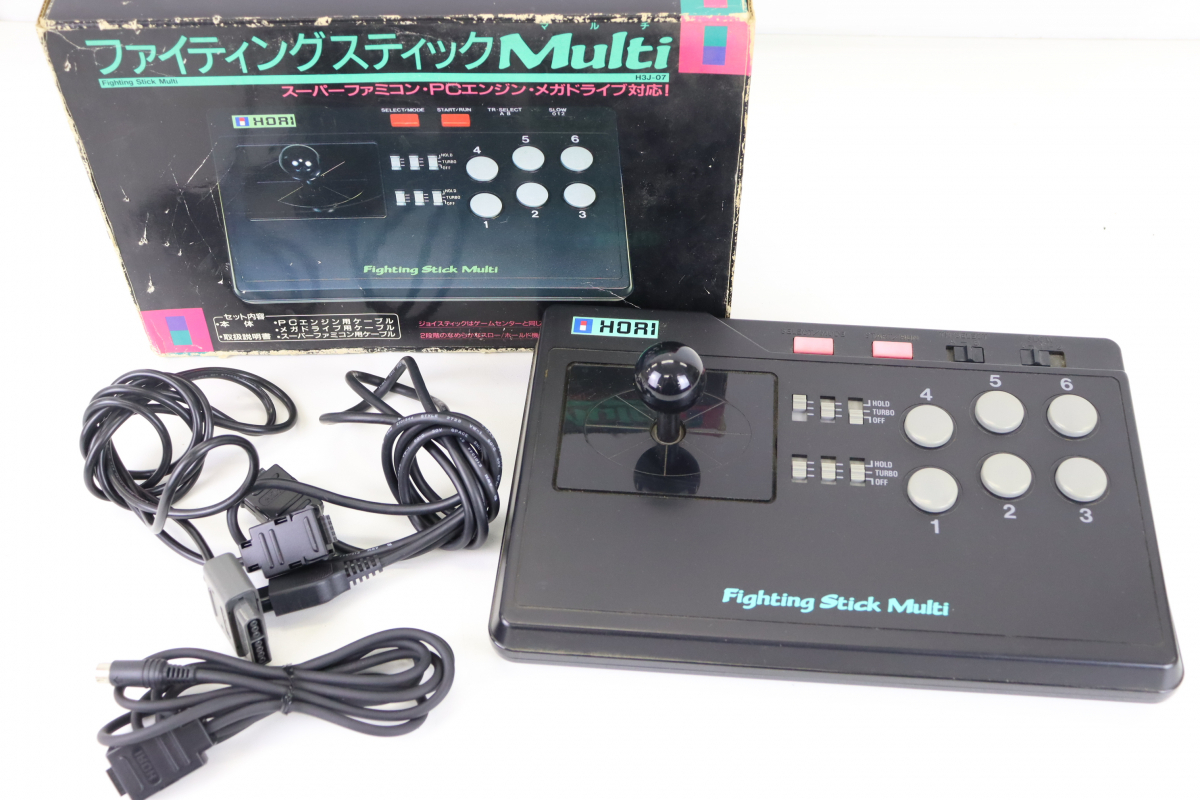 HORI FIGHTING STICK MULTI ホリ ファイティングスティック マルチ スーパーファミコン PCエンジン メガドライブ対応 005IFIA96