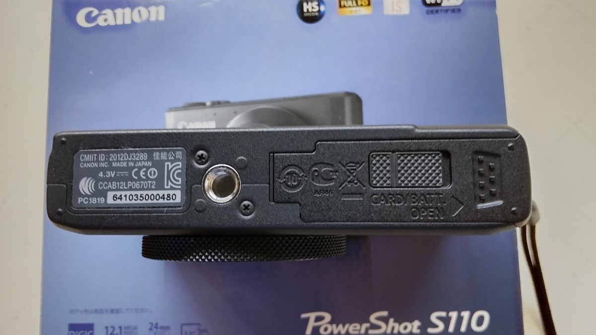 Canon PowerShot S110キャノンパワーショットS110デジタルカメラ 12.1