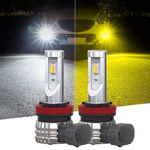 2023年爆光モデル】h8 led フォグ 2色切り替え h11 led フォグランプ 2