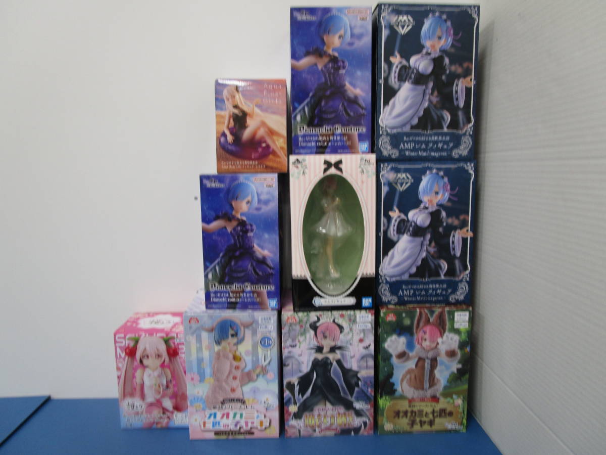 人気，品質保証 078 リゼロ フィギュア 9体 + 桜ミク 1体 まとめ 一番くじ C賞 ぬーどるストッパー レム/ラム/エキドナ オオカミ/眠り姫/メイド(コミック、アニメ)｜売買されたオークション情報、yahooの商品情 その他