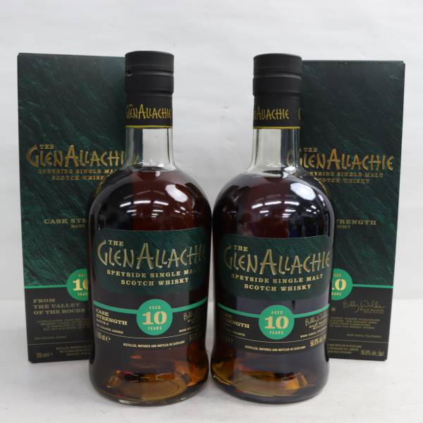 【2本セット】GLENALLACHIE（グレンアラヒー）10年 各種（バッチ8 57.2％ 700ml 等）N23C210025