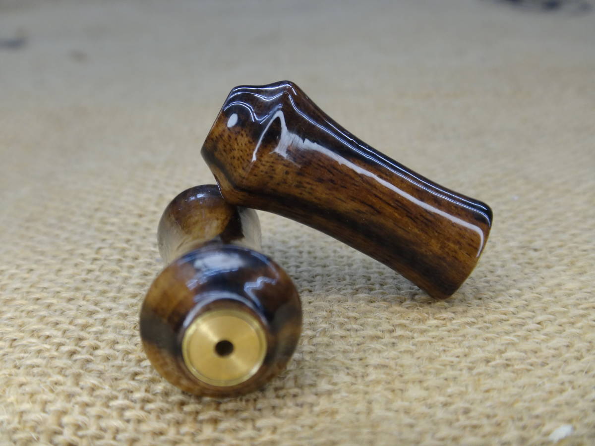 ＃２０　黒柿　ハンドルノブ　２個セット