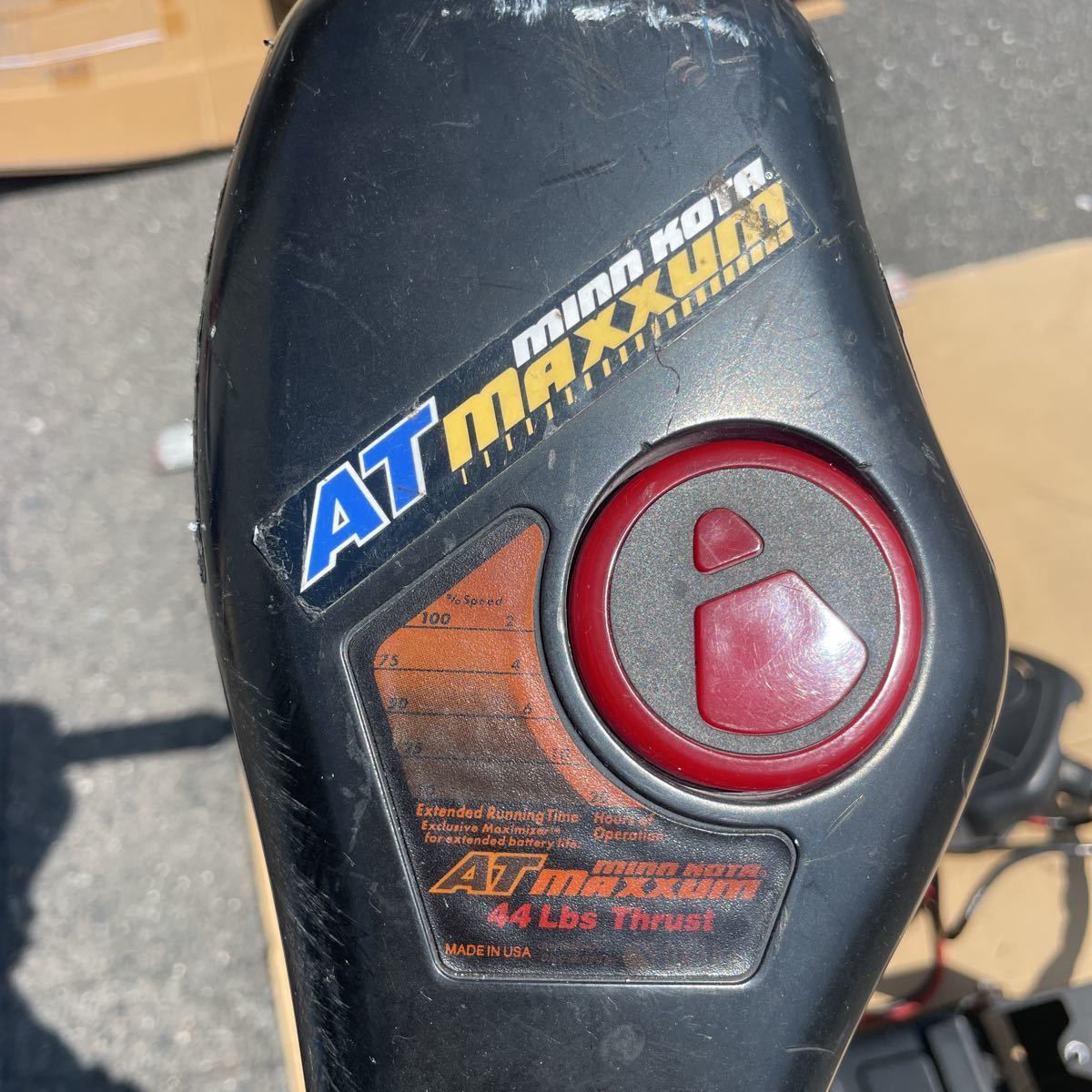 中古 Minn Kota ミンコタ フットエレキ AT MAXXUM マクサム 44lb  