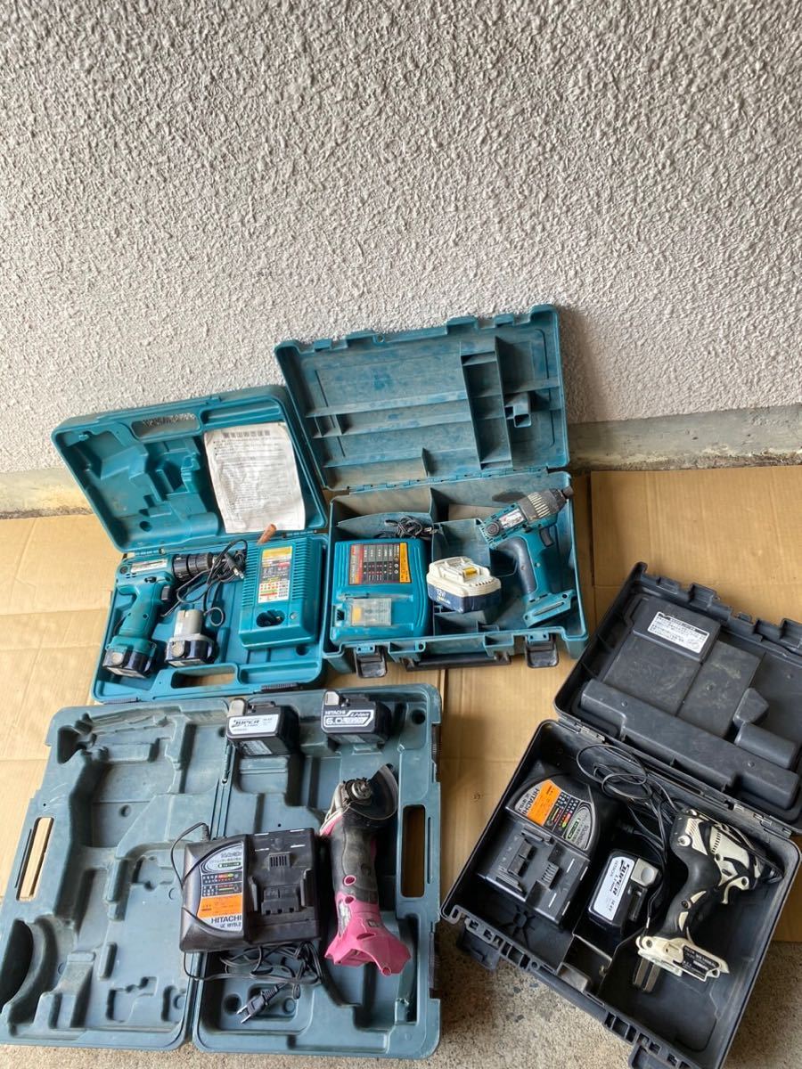 電動工具 makita HITACHI 6205D TD122D WH14DBAL G14DSL 4台まとめて売る