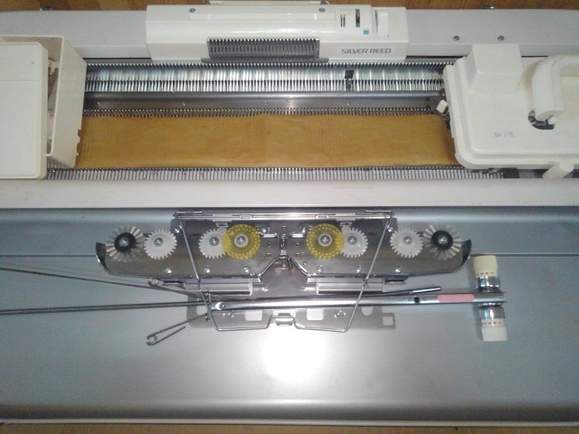 SILVER REED シルバーリード 編機 編み機 SK270 中身綺麗 レトロ 手